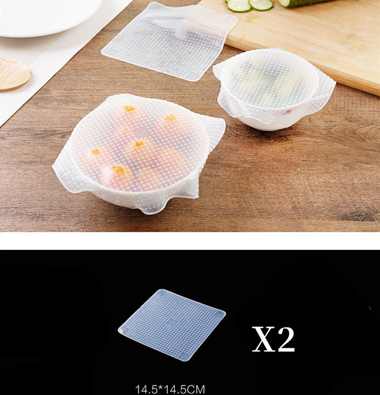 Reusable Silicone Stretch Food Cover Set