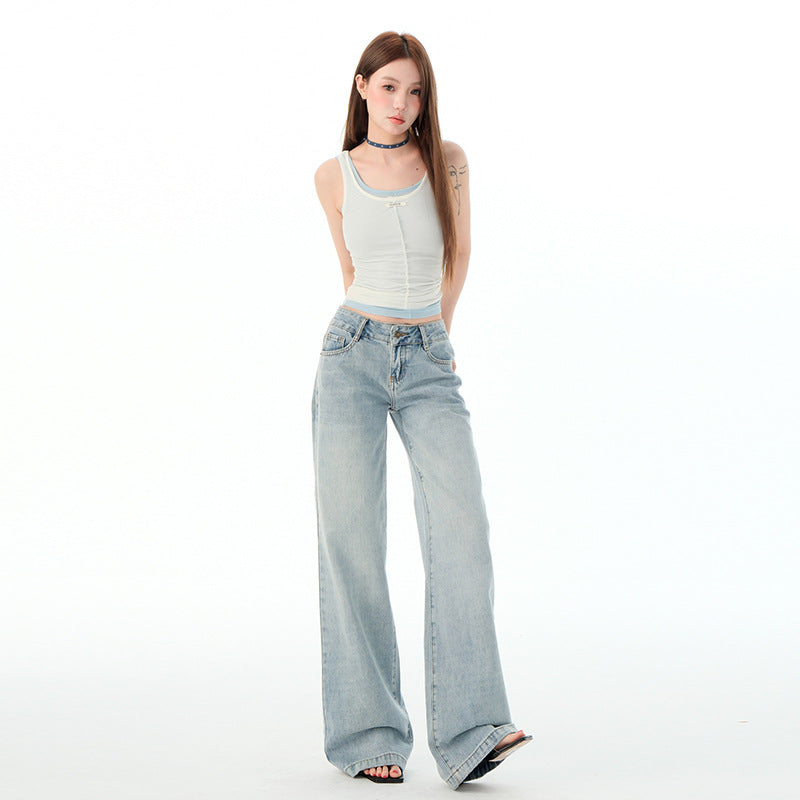 Women's Loose Slimming Chic Wide Leg Jeans