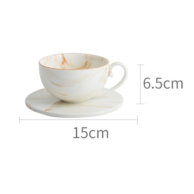 Marbled Ceramic Bowls & Dishes Set
