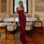 Light Luxury French Style Split Maxi Slip