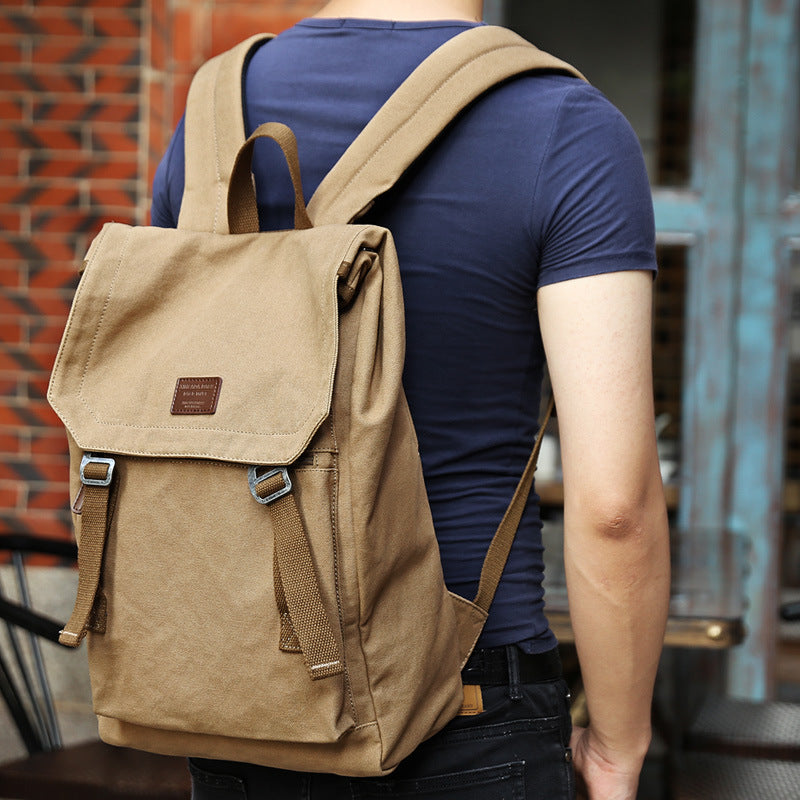Men's Casual Canvas Backpack