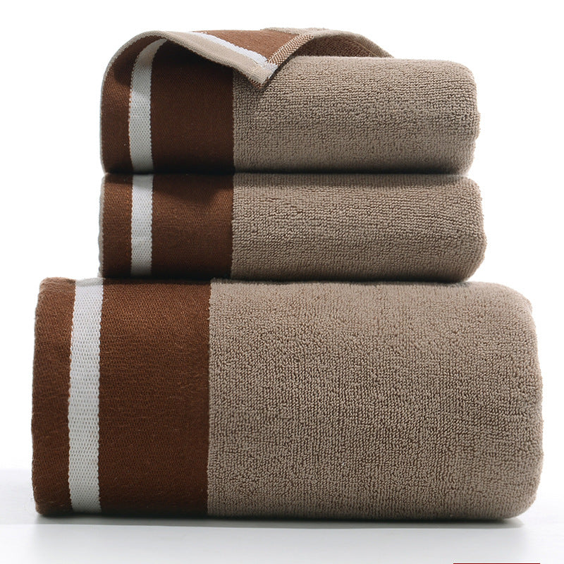 Pure Cotton Towels Three Piece With Hand