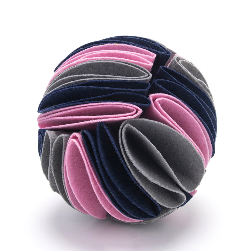 Pet Dogs Felt Cloth Sniffs The Ball
