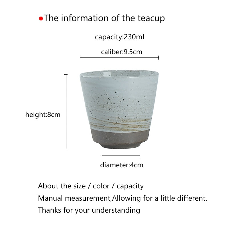 Handmade Retro Stoneware Personality Tea Cup