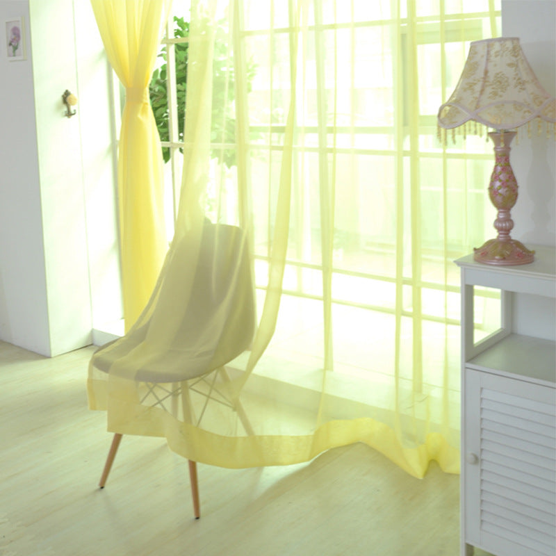 Transparent Glass Mesh Curtain