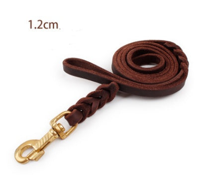 The First Layer Of Leather Dog Leashes