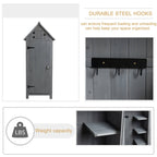 Wooden Outdoor Storage Cabinet & Tool Shed