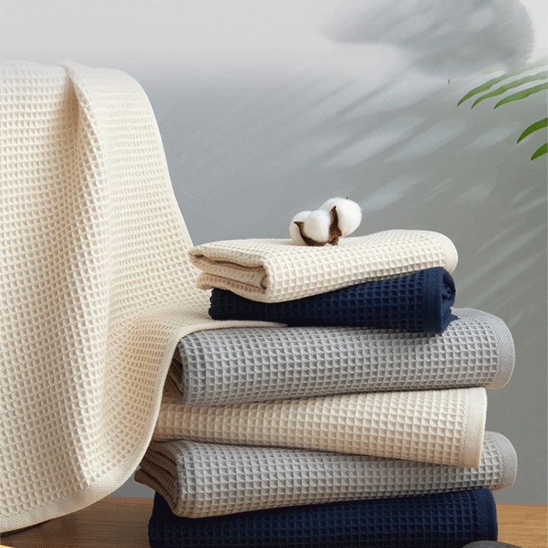 Pure Cotton Japanese Style Absorbent Household Honeycomb