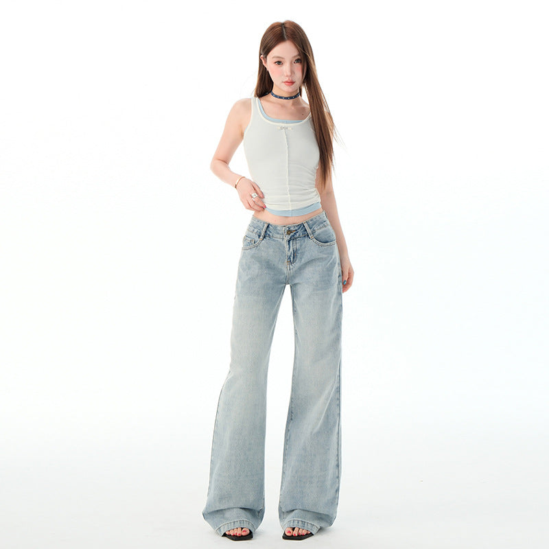 Women's Loose Slimming Chic Wide Leg Jeans