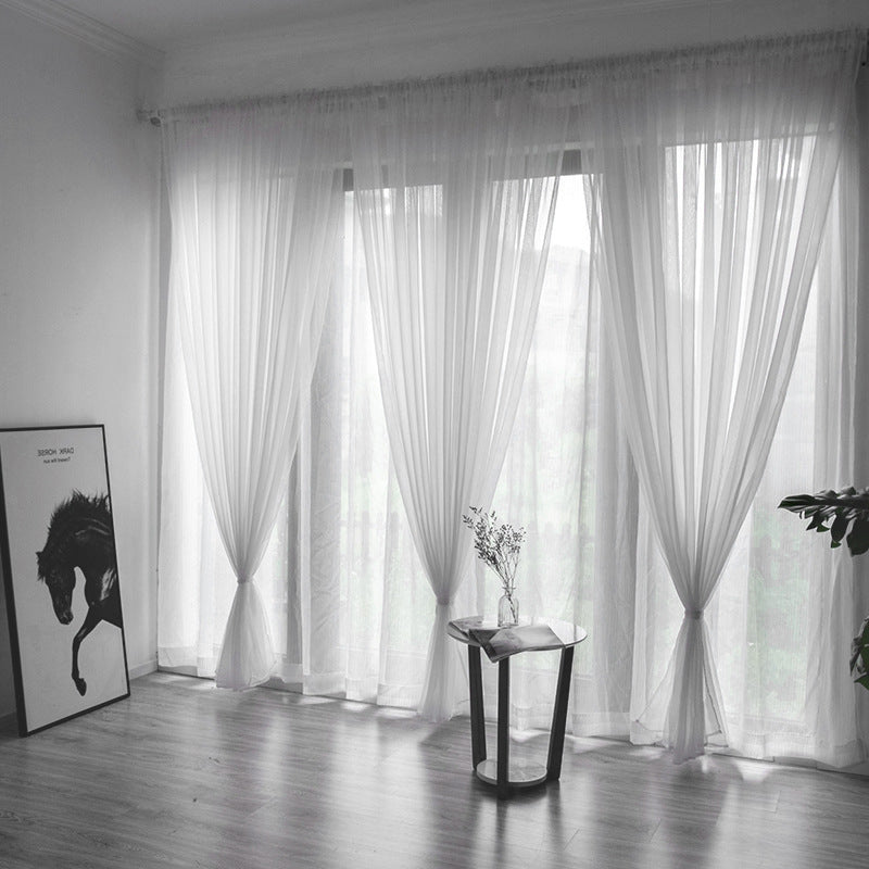 Transparent Glass Mesh Curtain