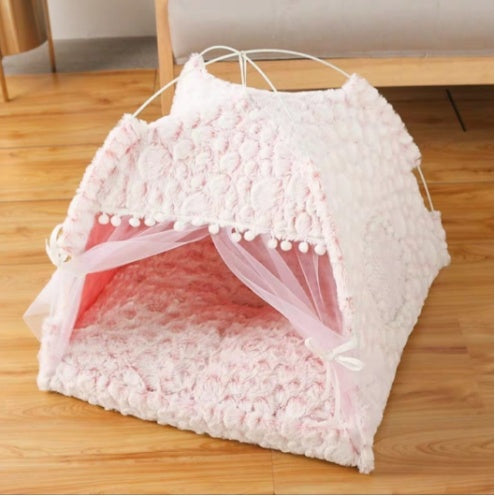Semi Enclosed Pet Bed