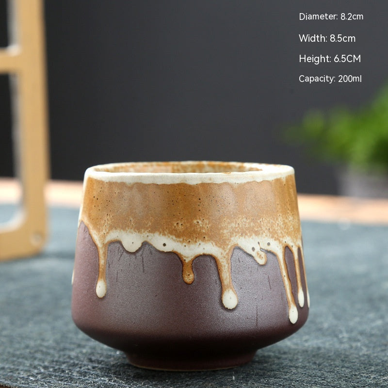 Ceramic Cup Retro Stoneware Coffee Cup Household