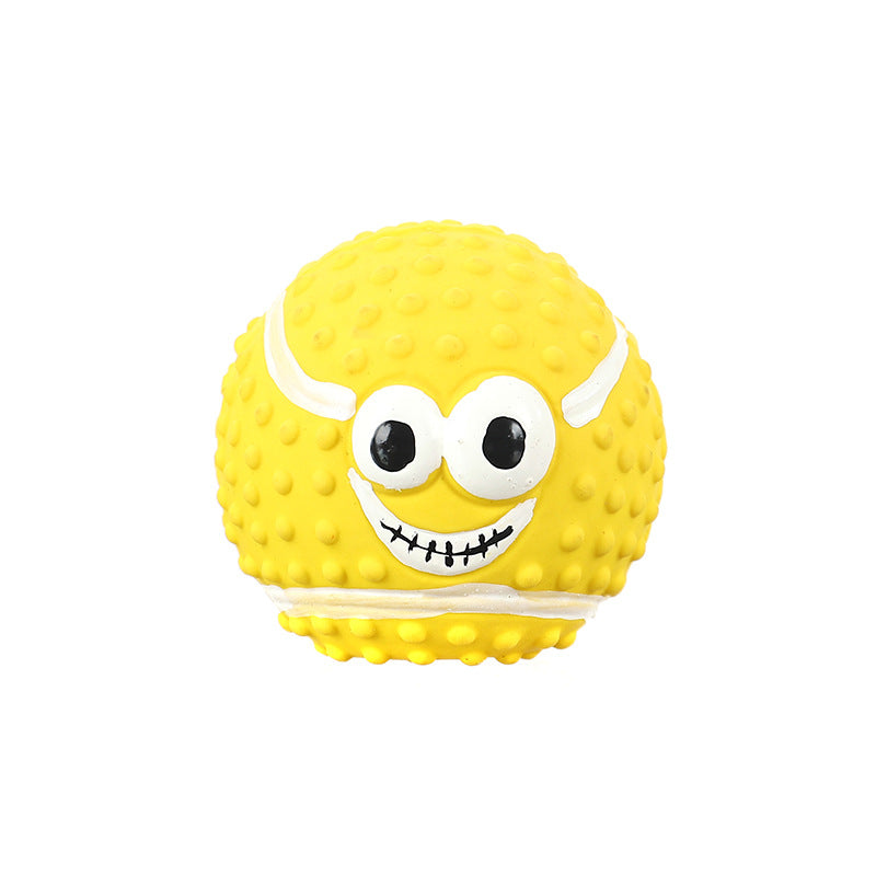 Teeth Cleaning Pet Latex Ball Sounding Dog