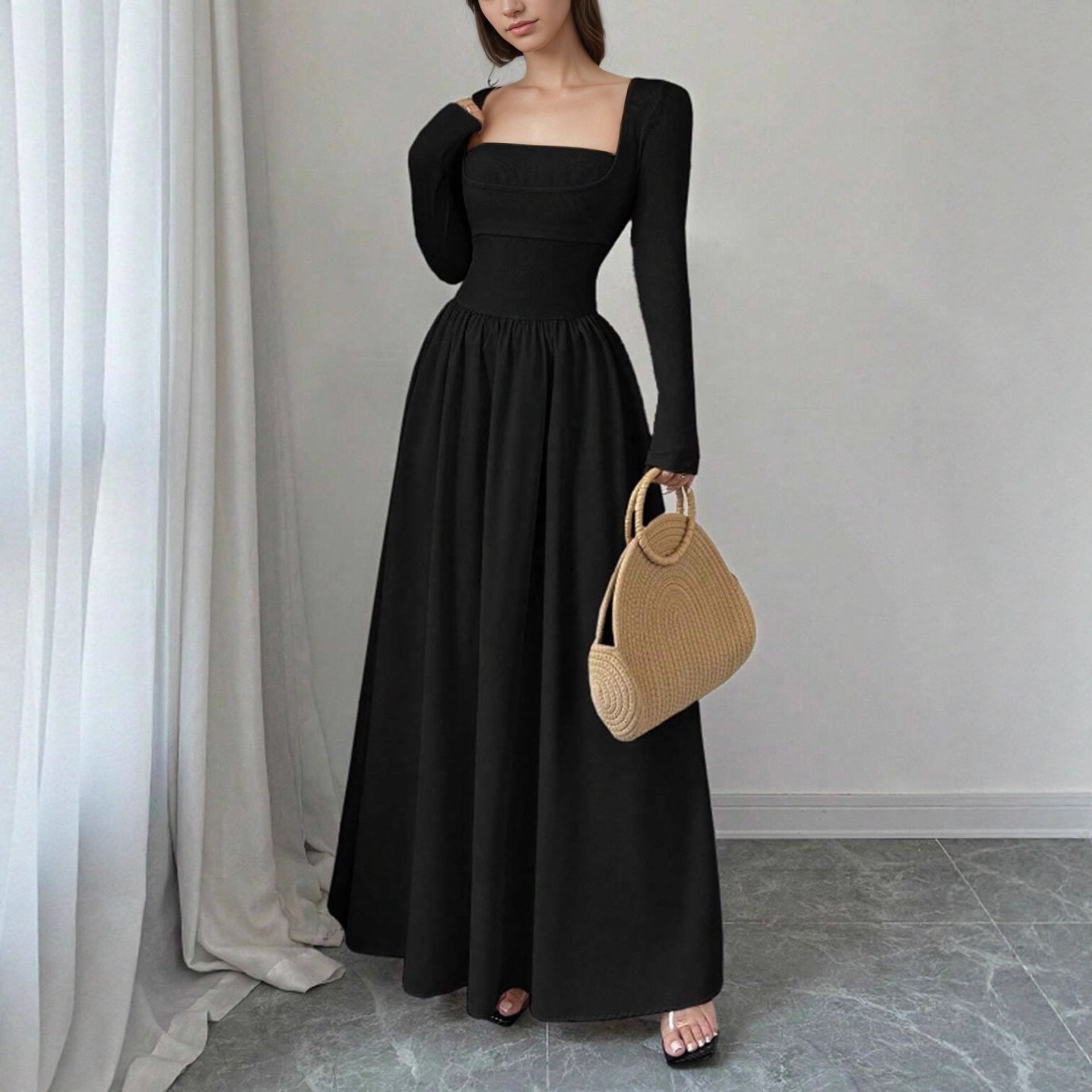 Womens Early Autumn Mock Two Piece Square