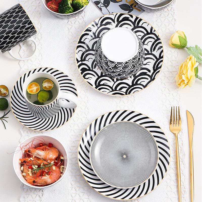 Nordic Geometric Series Ceramic Plate