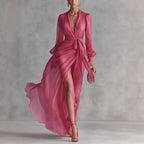 Casual Court Style V Neck Lace Up