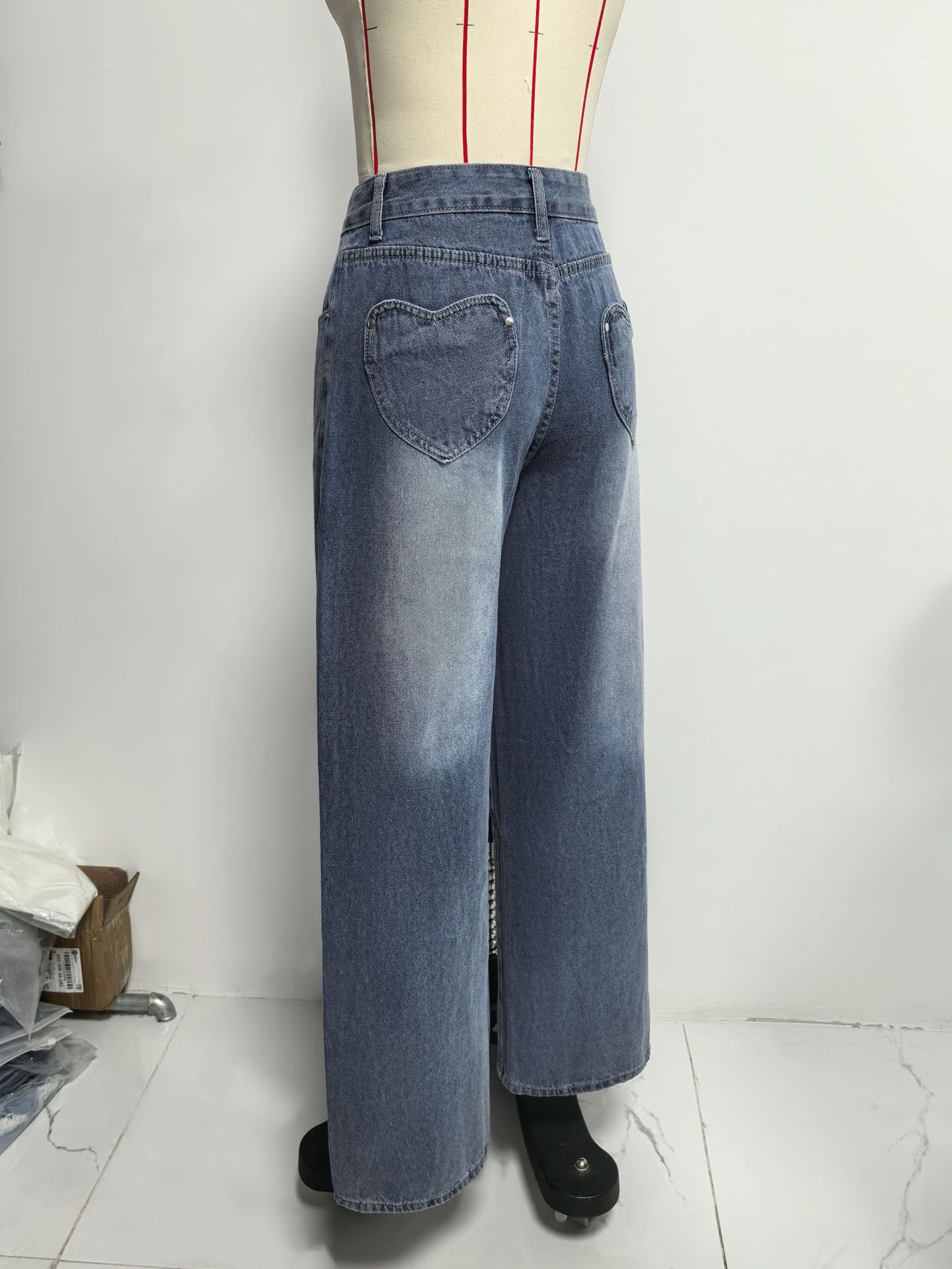 Women's Washed Vintage Denim Jeans
