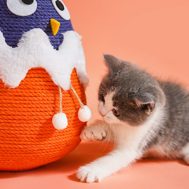 The Tumbler Pet Cat Catches Ball And