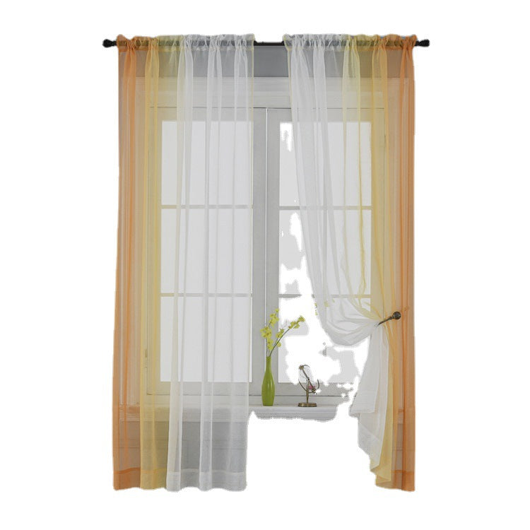 Gradient Color Window Curtain