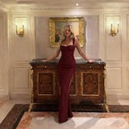 Light Luxury French Style Split Maxi Slip