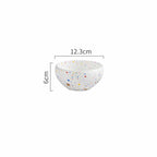 Household Simple Ceramic Terrazzo Plate Tableware
