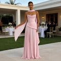 Womens Irregular Strapless Bandage Dress