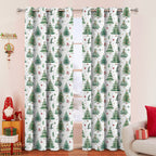 Christmas Forest Punching Shading Curtain Decoration New
