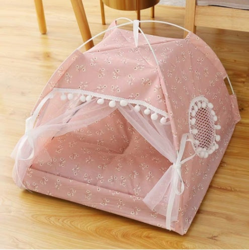 Semi Enclosed Pet Bed