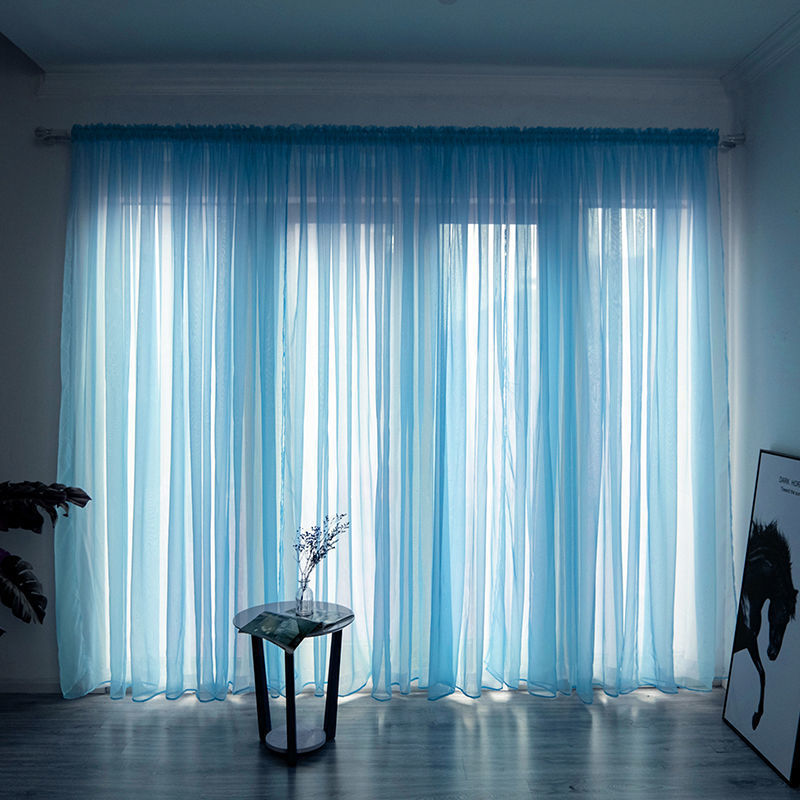 Solid Color Gauze Curtain