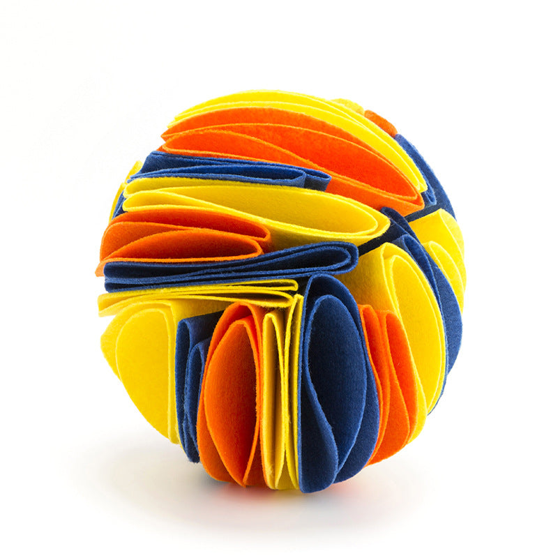 Pet Dogs Felt Cloth Sniffs The Ball