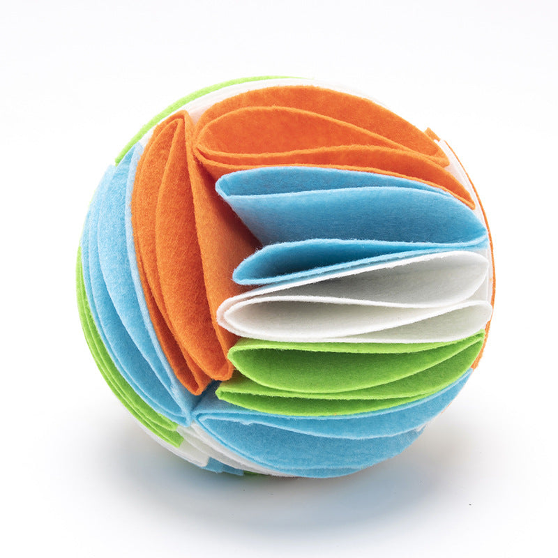 Pet Dogs Felt Cloth Sniffs The Ball
