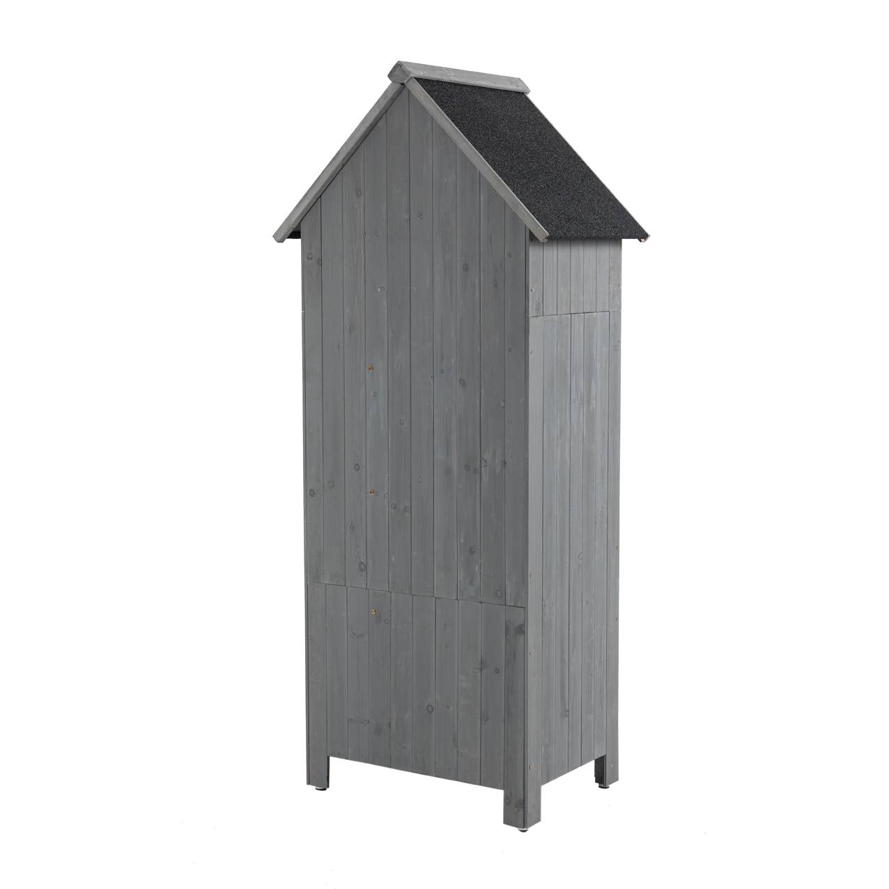 Wooden Outdoor Storage Cabinet & Tool Shed