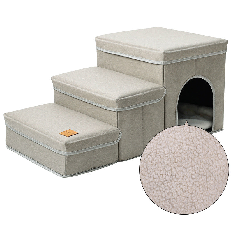 Cat Kennel Cage Multifunctional Dog Stairs Upper