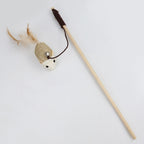 Colourful Feather Teaser Rod Cat Toy