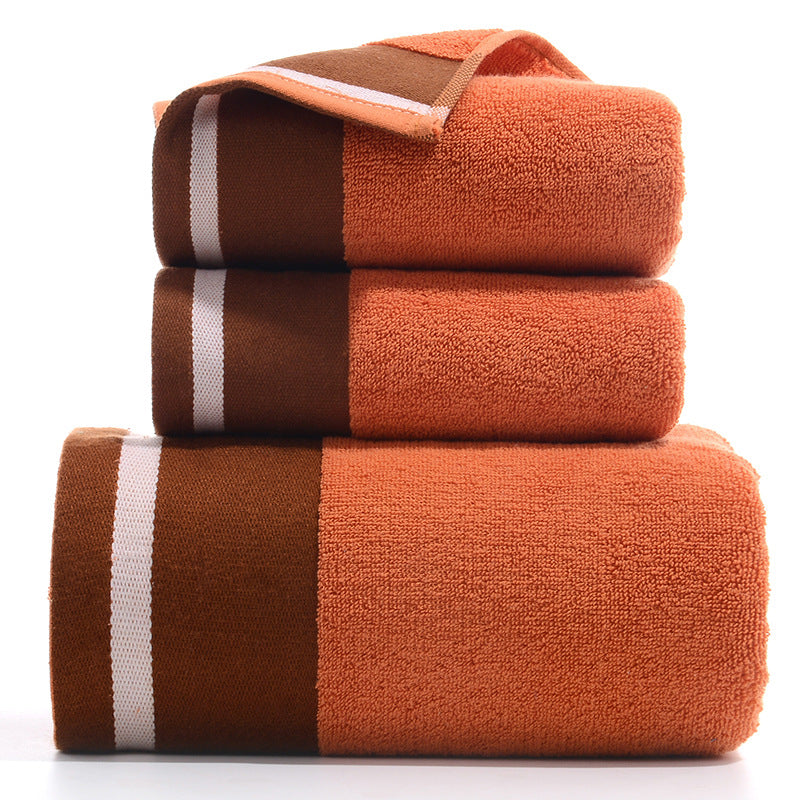 Pure Cotton Towels Three Piece With Hand