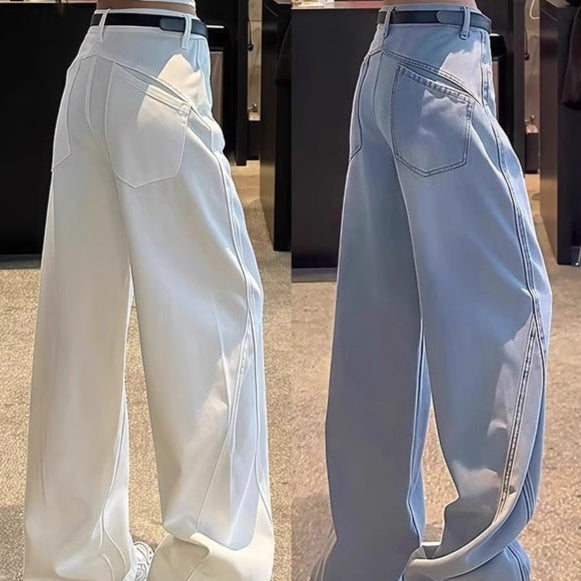 Women's White Straight Leg Jeans
