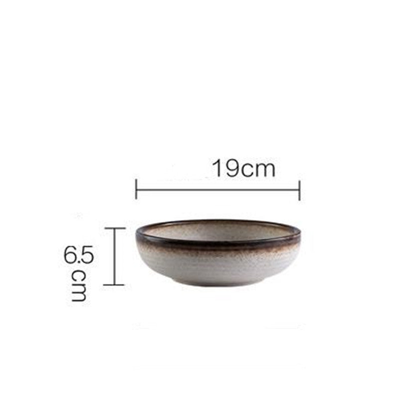 Retro Style Ceramic Soup Bowl
