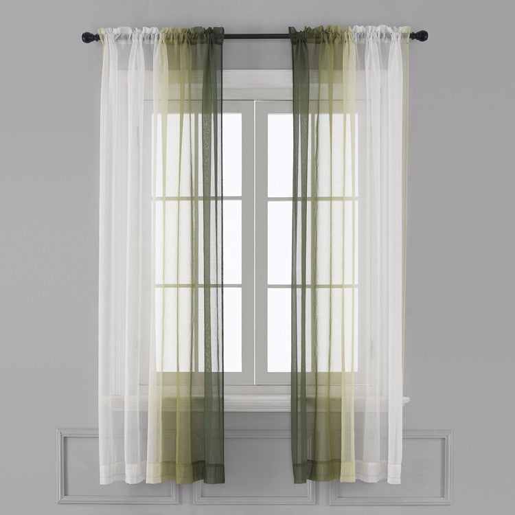 Gradient Color Window Curtain