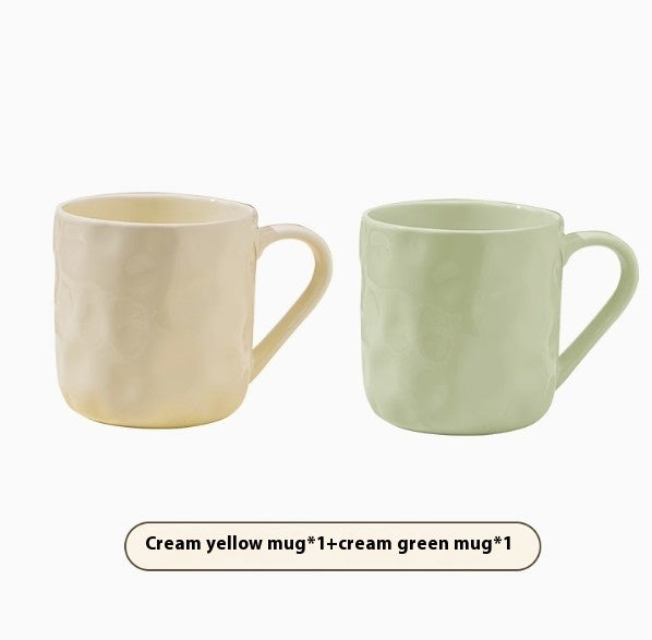 Oat Ceramic Couple Water Cup Set