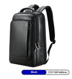 Men's Waterproof Leather Business Backpack