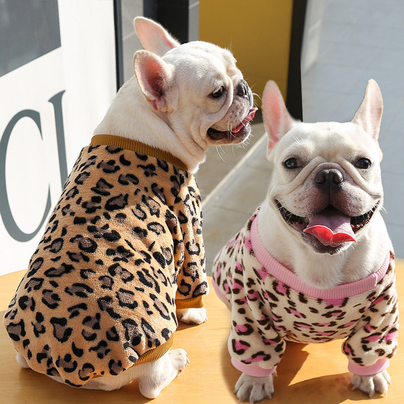 Pet Clothespuppy Autumn And Winter Warm Pajamas