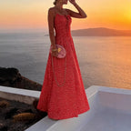 Lace Up Waist Cinching Womens Slip Dress