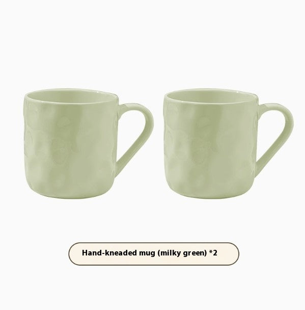 Oat Ceramic Couple Water Cup Set
