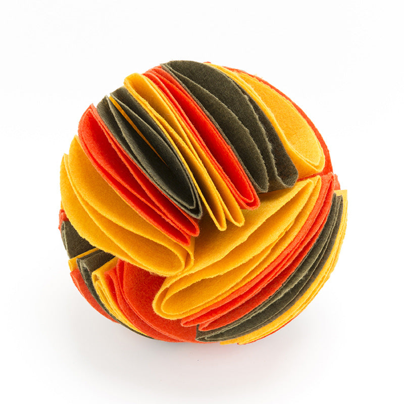 Pet Dogs Felt Cloth Sniffs The Ball