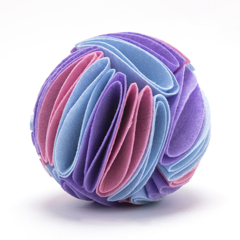 Pet Dogs Felt Cloth Sniffs The Ball