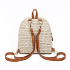 Straw Backpack Woven Backpack