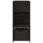 Poly Rattan Garden Storage Shed 50cm