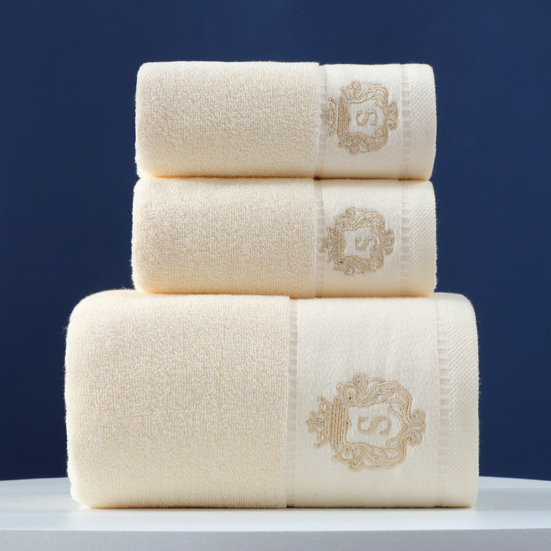 Pure Cotton Towels Three Piece With Hand