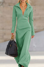 Collared Fashion Slim Fit Elegant Dress For