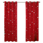 Short Hole Free Snowflake Shade Cloth Curtain